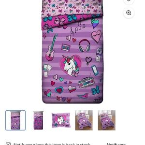 Unicorn Dreams Purple Bedding Set